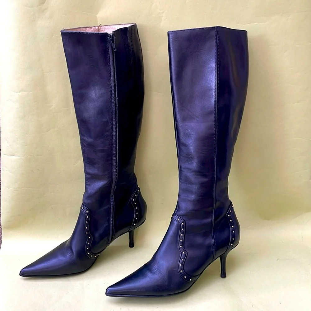 Vintage black Michael Kors all leather boots
